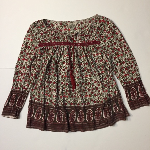Lucky Brand Tops - Lucky brand floral print boho style blouse top